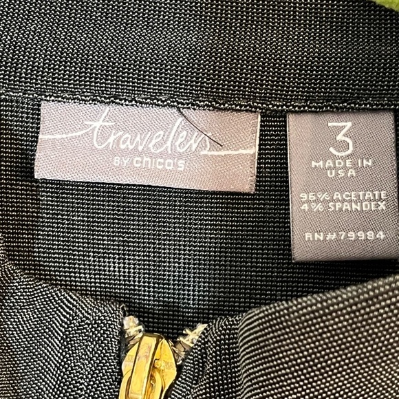 Chicos Liquid Knit Jacket XL Green Resort Military Neutral Minimalist Old Money - Picture 2 of 13